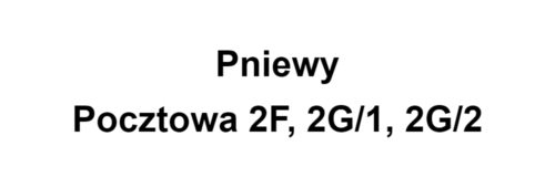 Pniewy Pocztowa 2F, 2G/1, 2G/2