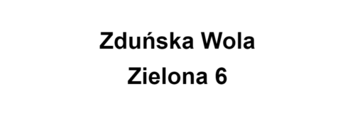 Zduńska Wola Zielona 6